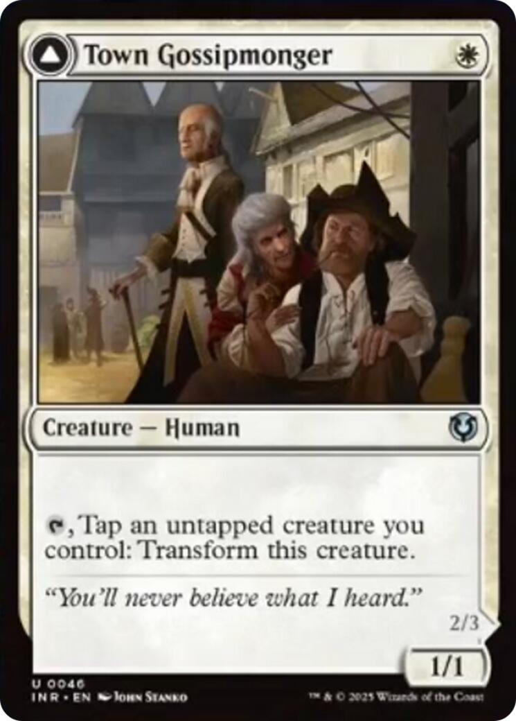 Town Gossipmonger // Incited Rabble [Innistrad Remastered] | Lots Moore NSW