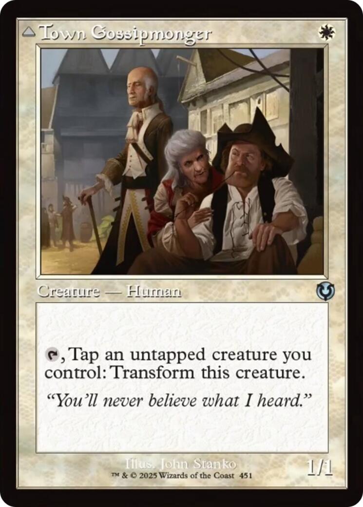 Town Gossipmonger // Incited Rabble (Retro Frame) [Innistrad Remastered] | Lots Moore NSW