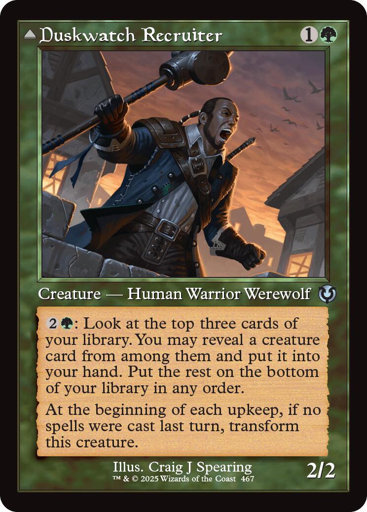 Duskwatch Recruiter // Krallenhorde Howler (Retro Frame) [Innistrad Remastered] | Lots Moore NSW