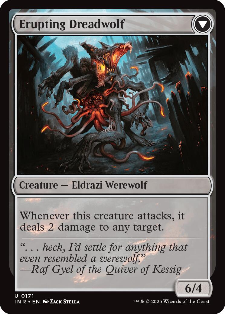Smoldering Werewolf // Erupting Dreadwolf [Innistrad Remastered] | Lots Moore NSW