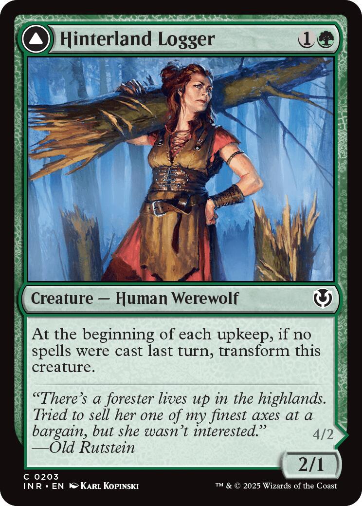 Hinterland Logger // Timber Shredder [Innistrad Remastered] | Lots Moore NSW