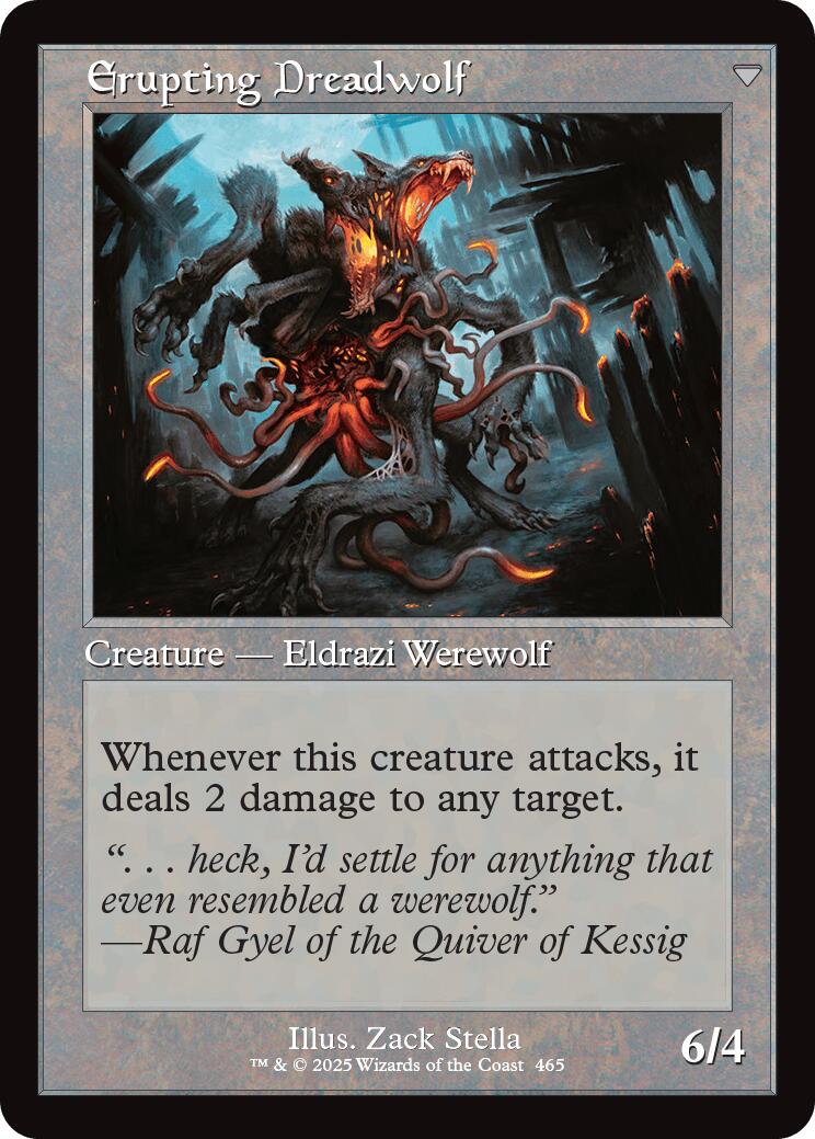Smoldering Werewolf // Erupting Dreadwolf (Retro Frame) [Innistrad Remastered] | Lots Moore NSW