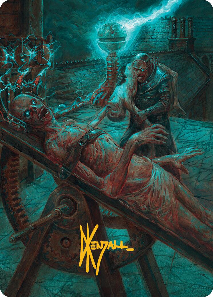 Rooftop Storm Art Card (Gold-Stamped Signature) [Innistrad Remastered Art Series] | Lots Moore NSW