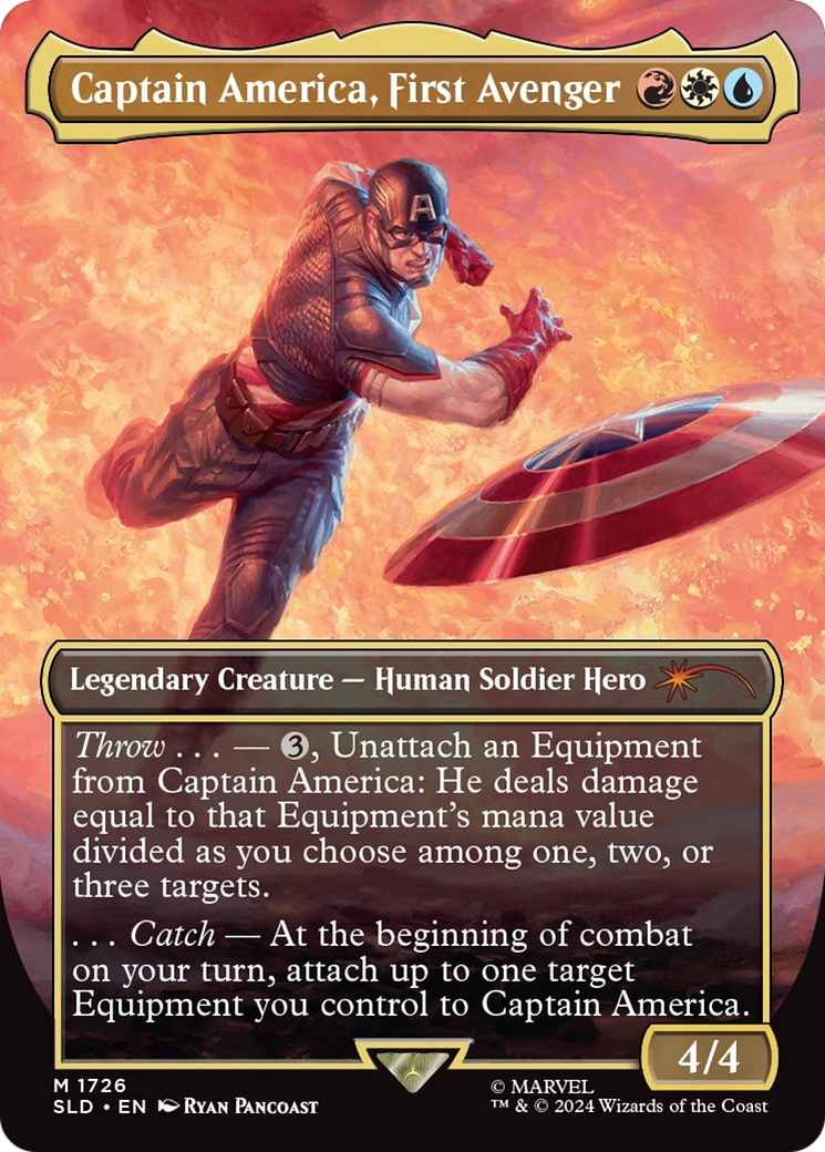 Captain America, First Avenger (Rainbow Foil) [Secret Lair Drop Series] | Lots Moore NSW