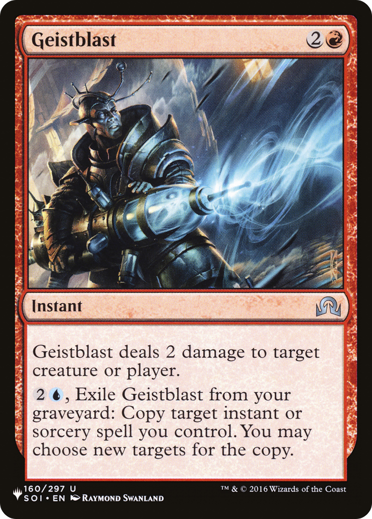 Geistblast [The List] | Lots Moore NSW