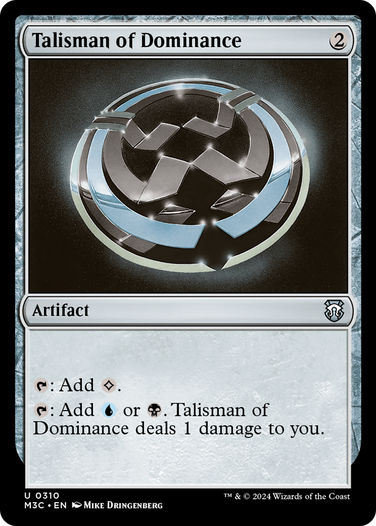 Talisman of Dominance (Ripple Foil) [Modern Horizons 3 Commander] | Lots Moore NSW