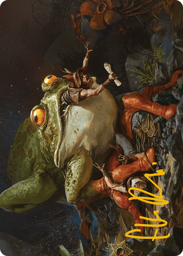 Rampant Frogantua Art Card (Gold-Stamped Signature) [Modern Horizons 3 Art Series] | Lots Moore NSW