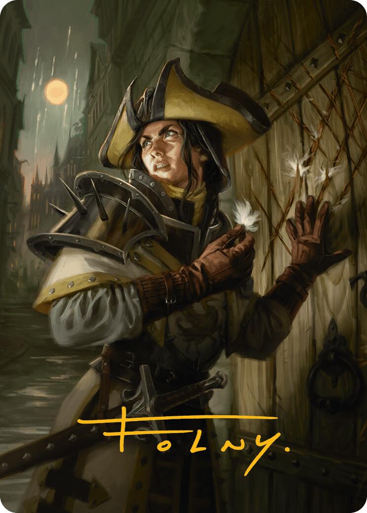Thraben Inspector Art Card (Gold-Stamped Signature) [Innistrad Remastered Art Series] | Lots Moore NSW