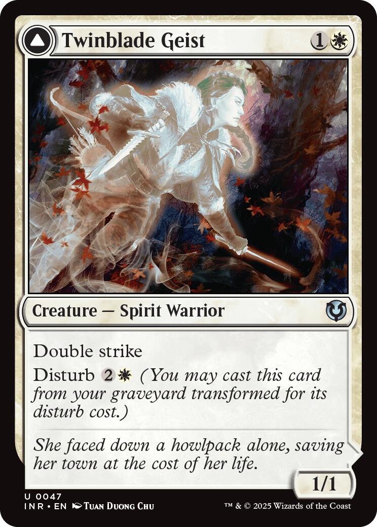 Twinblade Geist // Twinblade Invocation [Innistrad Remastered] | Lots Moore NSW