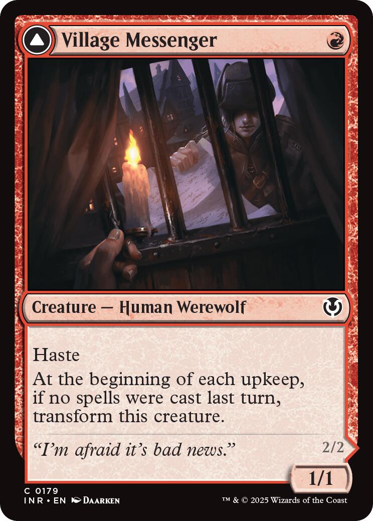 Village Messenger // Moonrise Intruder [Innistrad Remastered] | Lots Moore NSW