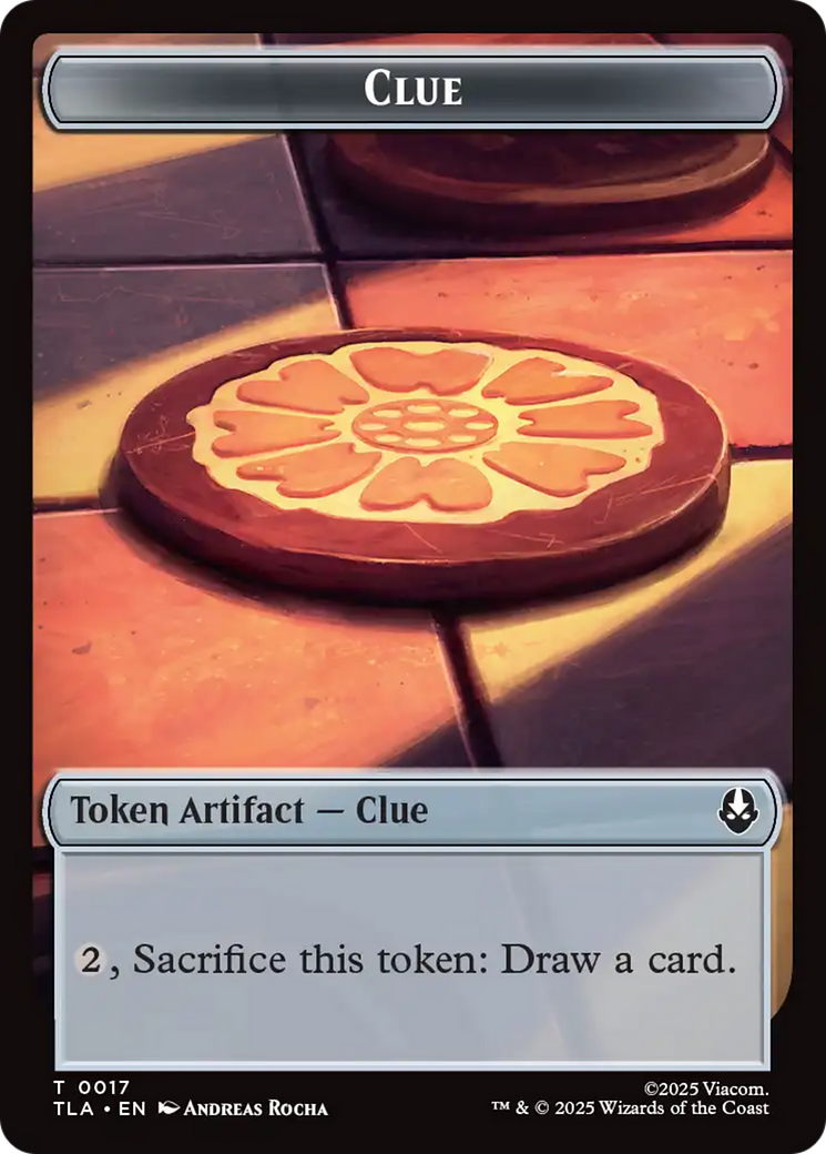 Monk // Clue (0017) Double-Sided Token [Avatar: The Last Airbender Tokens] | Lots Moore NSW