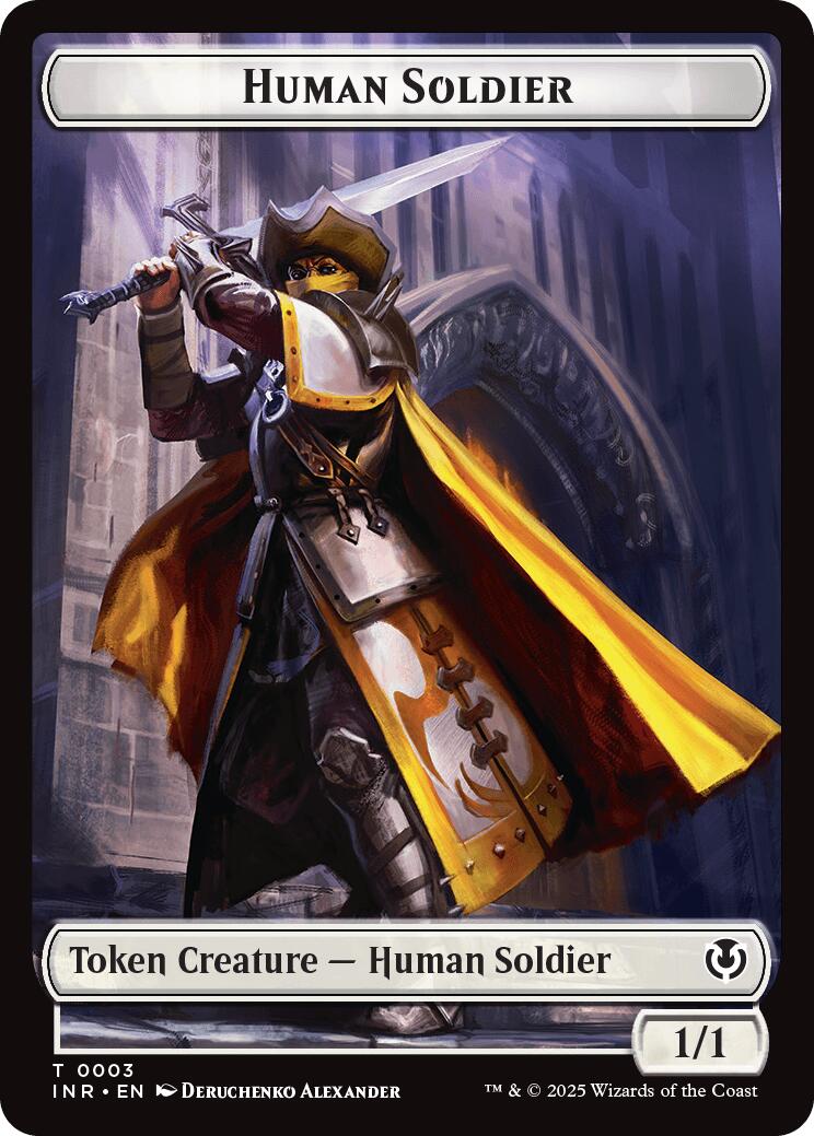 Human Soldier (0003) // Clue Double-Sided Token [Innistrad Remastered Tokens] | Lots Moore NSW