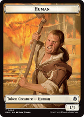 Spirit // Human (0002) Double-Sided Token [Innistrad Remastered Tokens] | Lots Moore NSW