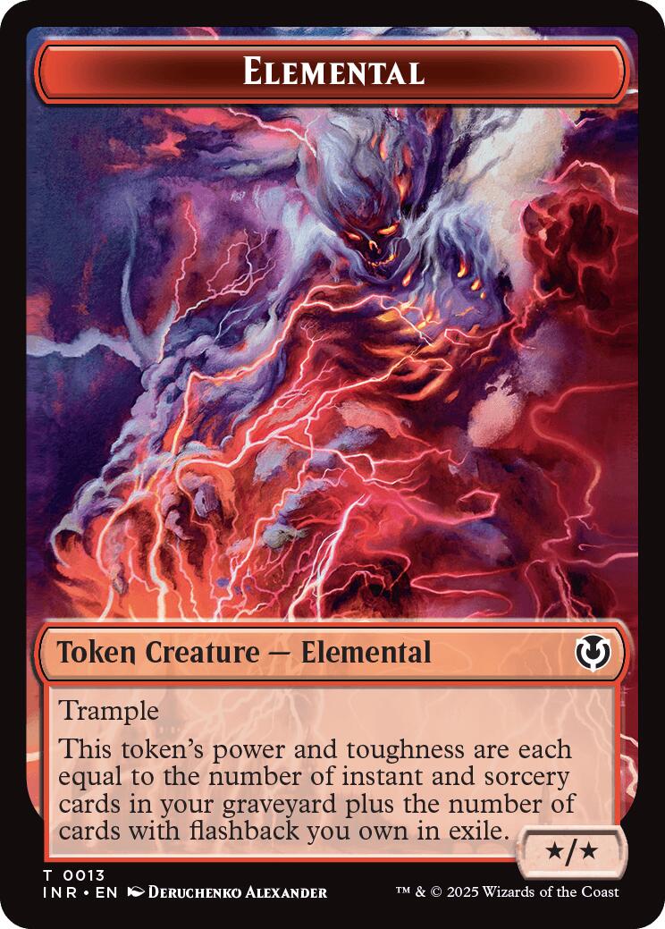 Elemental // Human (0014) Double-Sided Token [Innistrad Remastered Tokens] | Lots Moore NSW