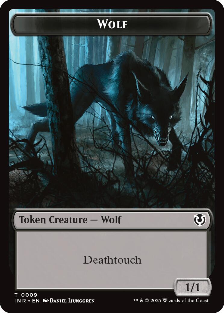 Wolf (0009) // Wolf (0018) Double-Sided Token [Innistrad Remastered Tokens] | Lots Moore NSW