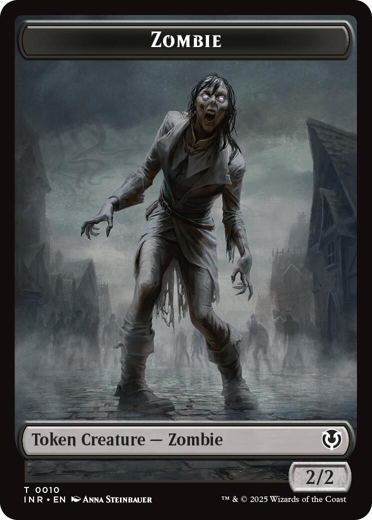 Zombie (0010) // Blood Double-Sided Token [Innistrad Remastered Tokens] | Lots Moore NSW