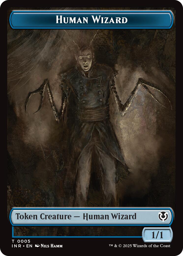 Human Wizard // Emblem - Jace, Unraveler of Secrets Double-Sided Token [Innistrad Remastered Tokens] | Lots Moore NSW