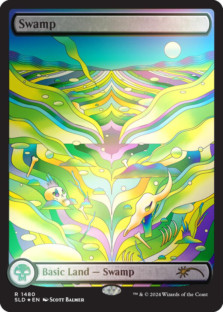 Swamp (1480) (Rainbow Foil) [Secret Lair Drop Series] | Lots Moore NSW