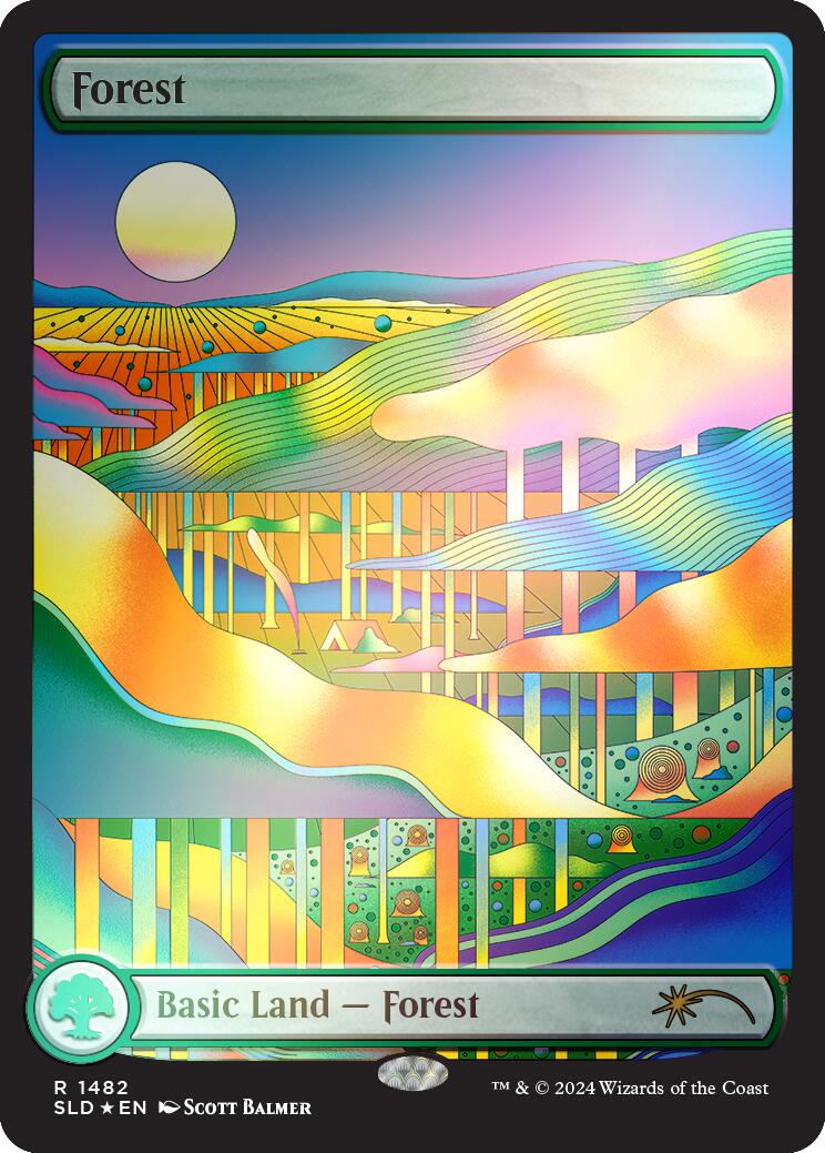 Forest (1482) (Rainbow Foil) [Secret Lair Drop Series] | Lots Moore NSW