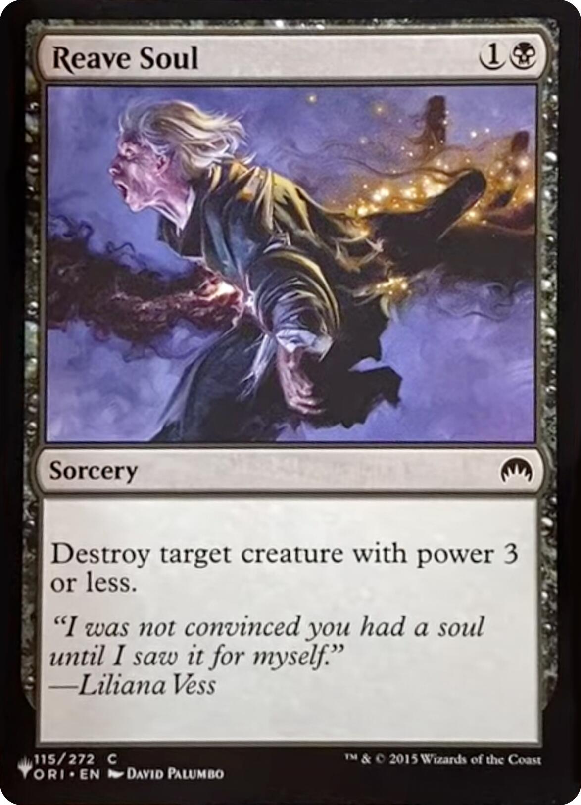 Reave Soul [The List] | Lots Moore NSW
