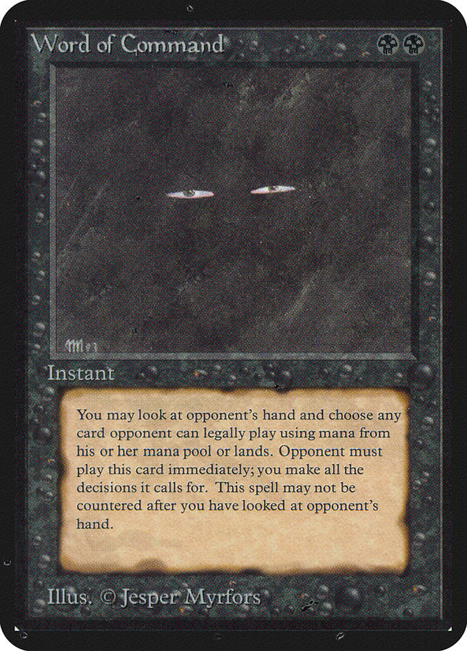 Word of Command [Alpha Edition] | Lots Moore NSW