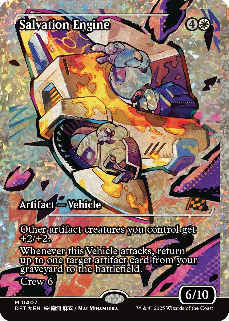 Salvation Engine (Showcase Fracture Foil) (Japanese) [Aetherdrift] | Lots Moore NSW