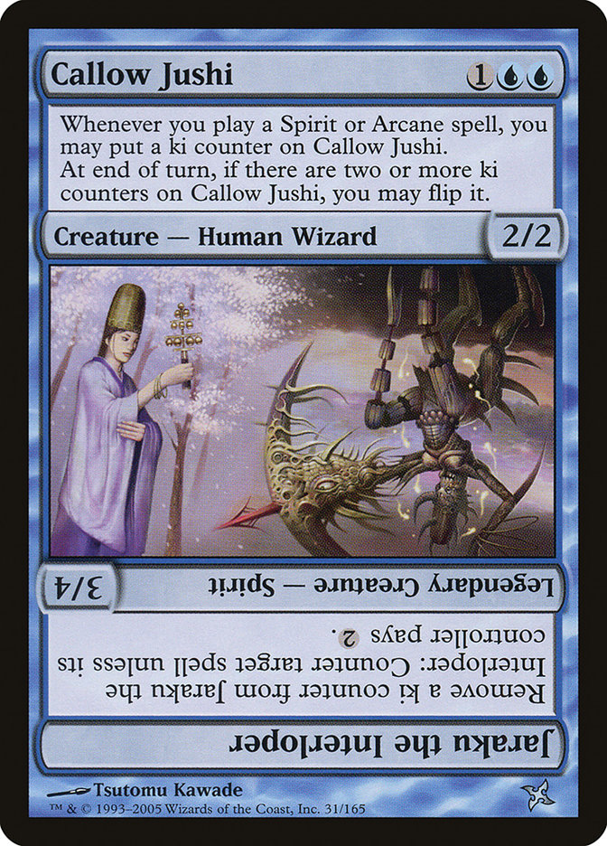 Callow Jushi // Jaraku the Interloper [Betrayers of Kamigawa] | Lots Moore NSW