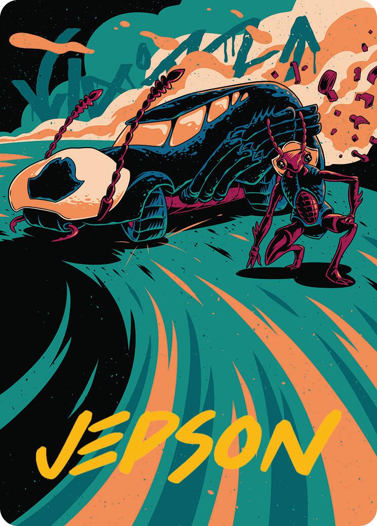 Carrion Cruiser Art Card (Gold-Stamped Signature) [Aetherdrift Art Series] | Lots Moore NSW
