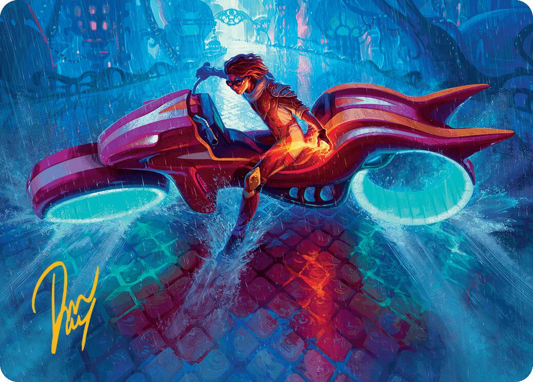Chandra, Spark Hunter Art Card (Gold-Stamped Signature) [Aetherdrift Art Series] | Lots Moore NSW