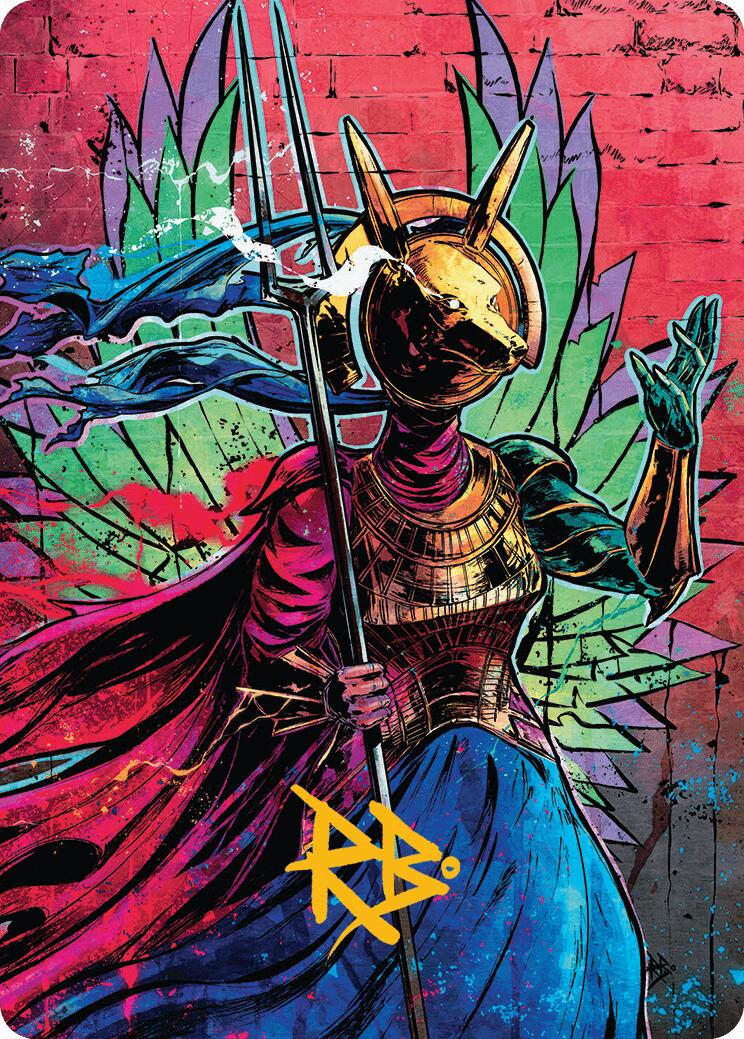 Hazoret, Godseeker Art Card (Gold-Stamped Signature) [Aetherdrift Art Series] | Lots Moore NSW