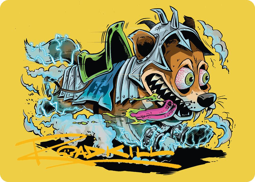 District Mascot Art Card (50/54) (Gold-Stamped Signature) [Aetherdrift Art Series] | Lots Moore NSW