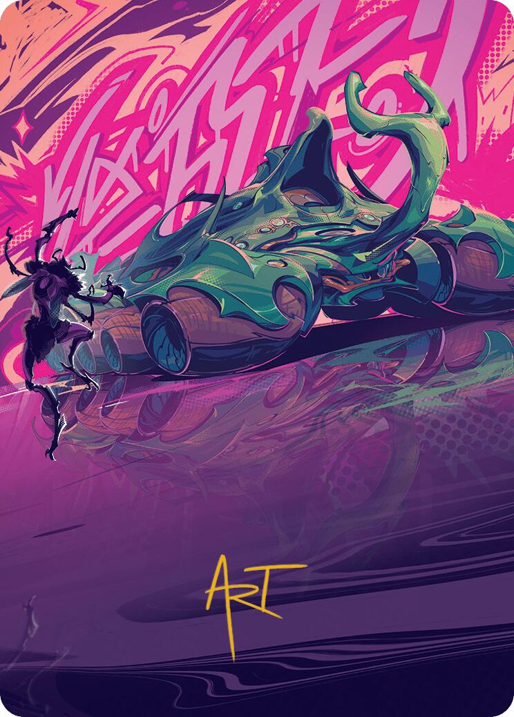 Earthrumbler Art Card (Gold-Stamped Signature) [Aetherdrift Art Series] | Lots Moore NSW