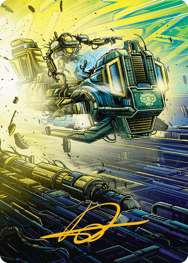 Guidelight Pathmaker Art Card (Gold-Stamped Signature) [Aetherdrift Art Series] | Lots Moore NSW