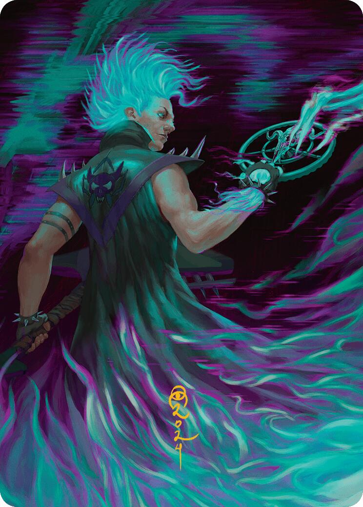 Winter, Cursed Rider Art Card (Gold-Stamped Signature) [Aetherdrift Art Series] | Lots Moore NSW