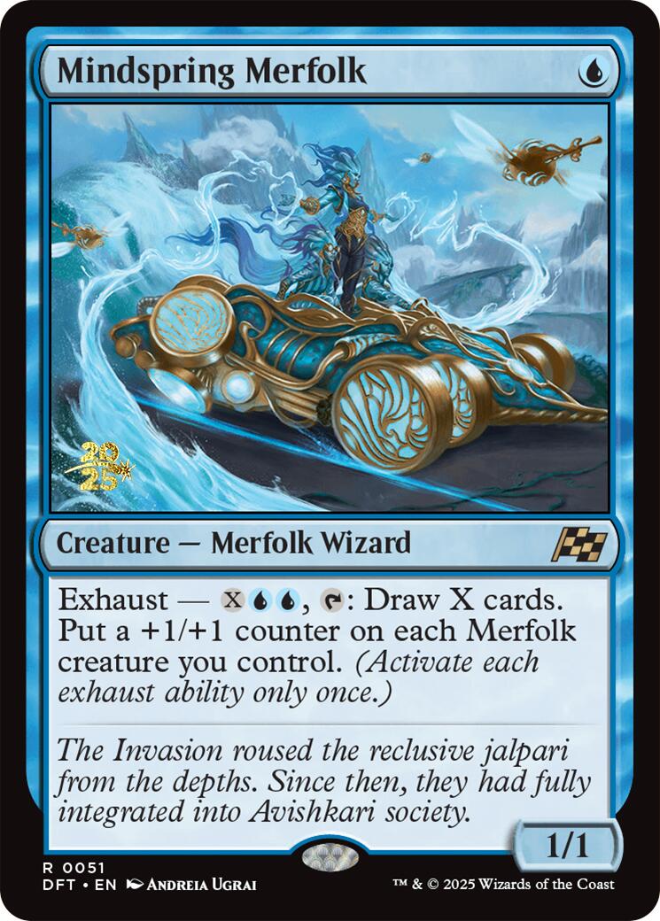 Mindspring Merfolk [Aetherdrift Prerelease Promos] | Lots Moore NSW