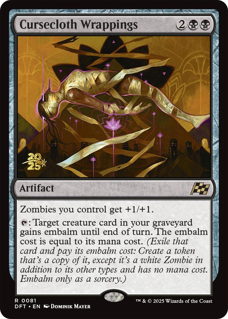 Cursecloth Wrappings [Aetherdrift Prerelease Promos] | Lots Moore NSW