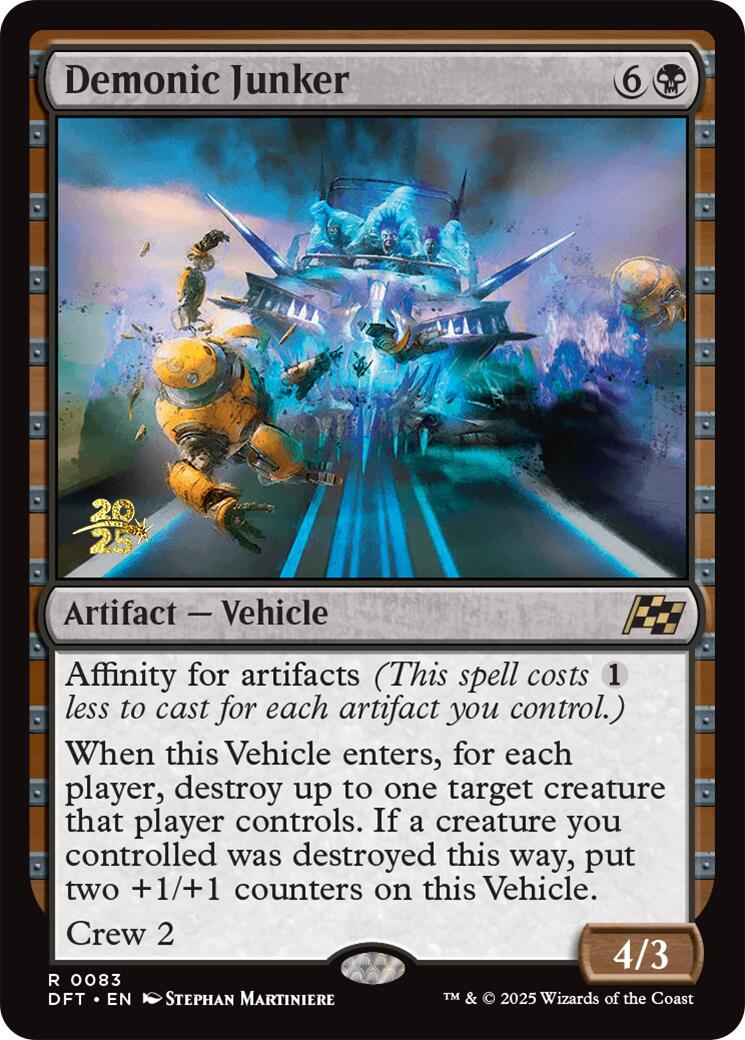 Demonic Junker [Aetherdrift Prerelease Promos] | Lots Moore NSW