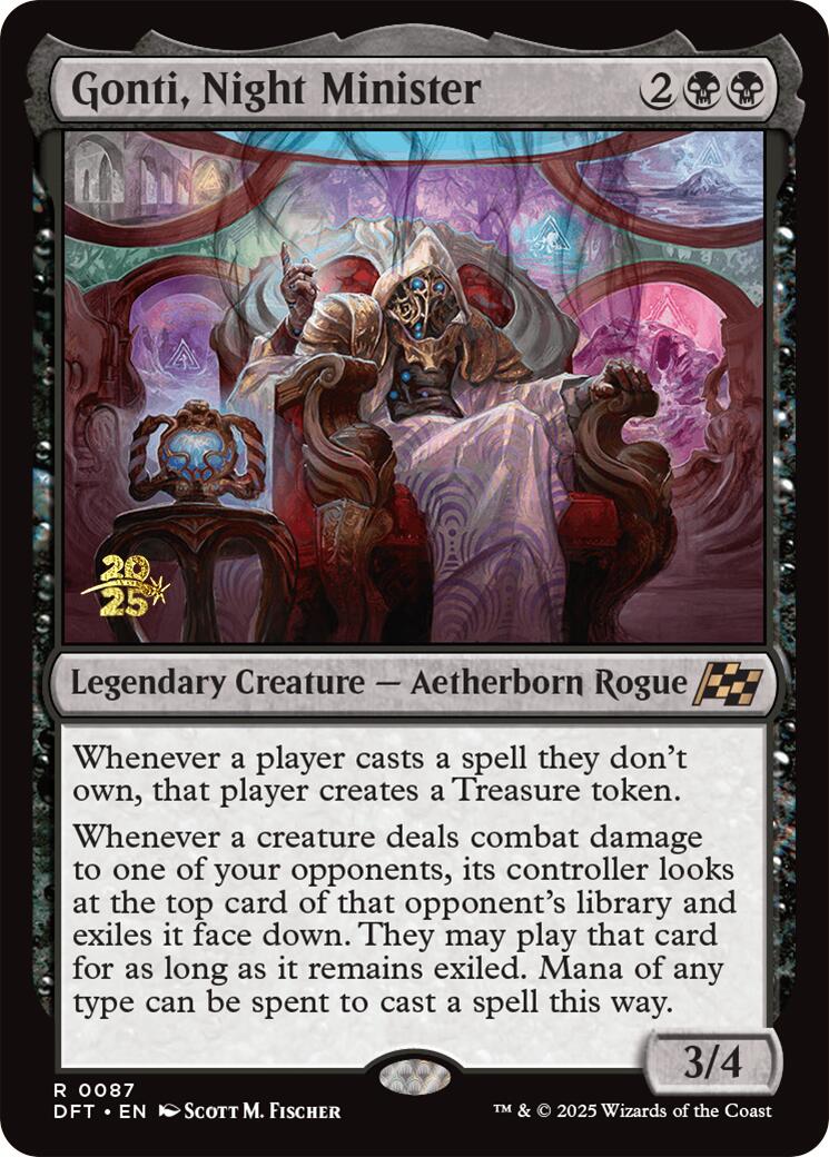 Gonti, Night Minister [Aetherdrift Prerelease Promos] | Lots Moore NSW