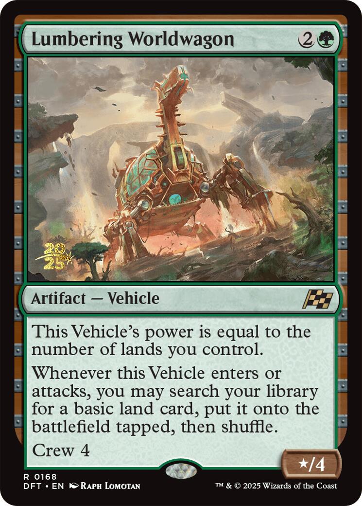 Lumbering Worldwagon [Aetherdrift Prerelease Promos] | Lots Moore NSW