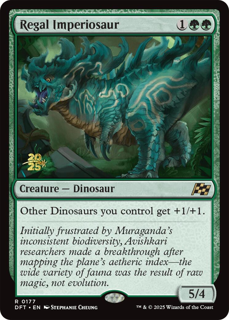 Regal Imperiosaur [Aetherdrift Prerelease Promos] | Lots Moore NSW