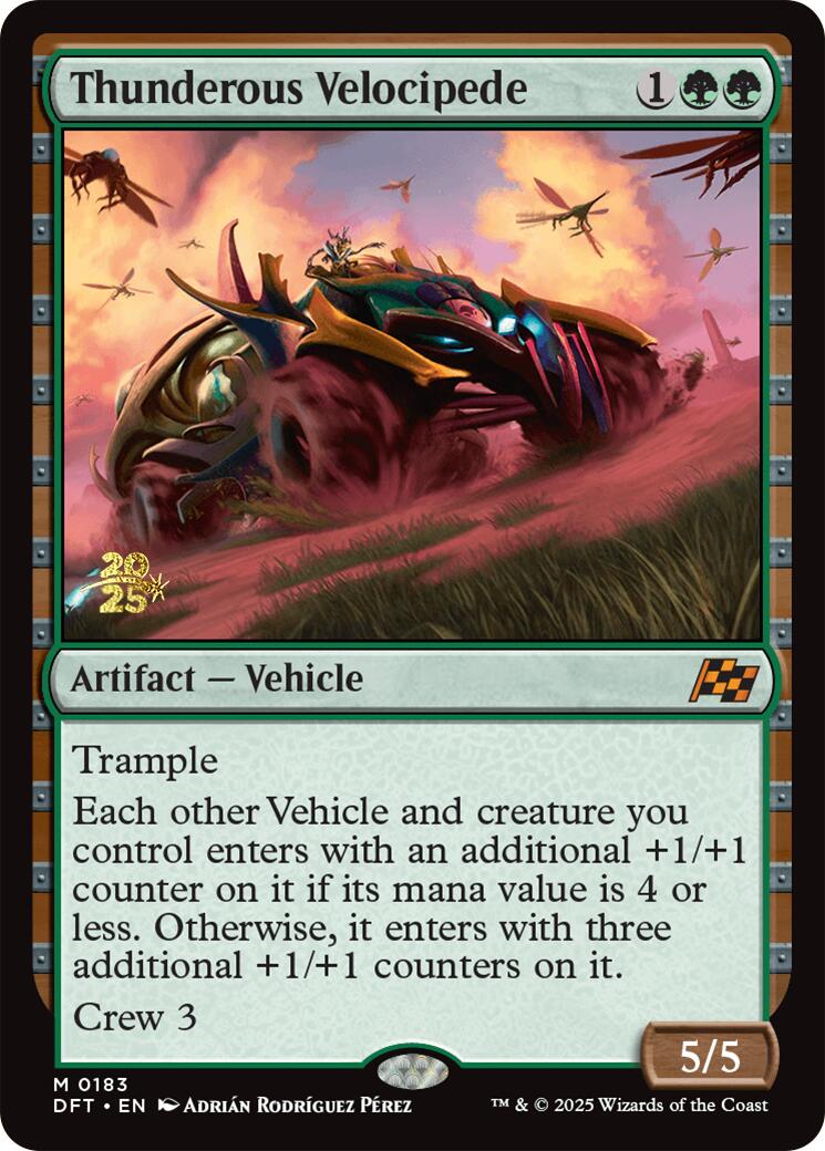 Thunderous Velocipede [Aetherdrift Prerelease Promos] | Lots Moore NSW