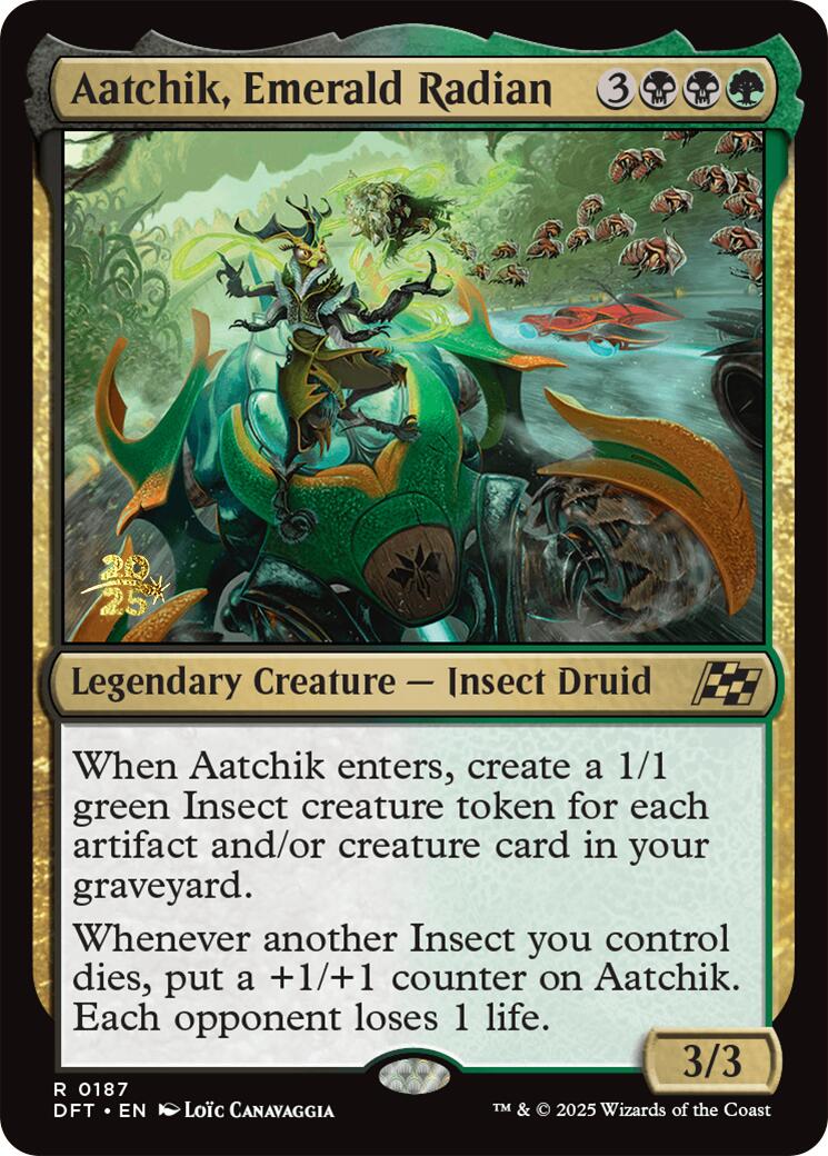 Aatchik, Emerald Radian [Aetherdrift Prerelease Promos] | Lots Moore NSW