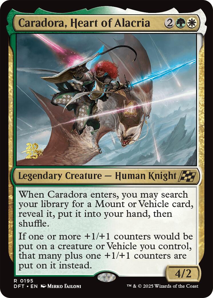 Caradora, Heart of Alacria [Aetherdrift Prerelease Promos] | Lots Moore NSW