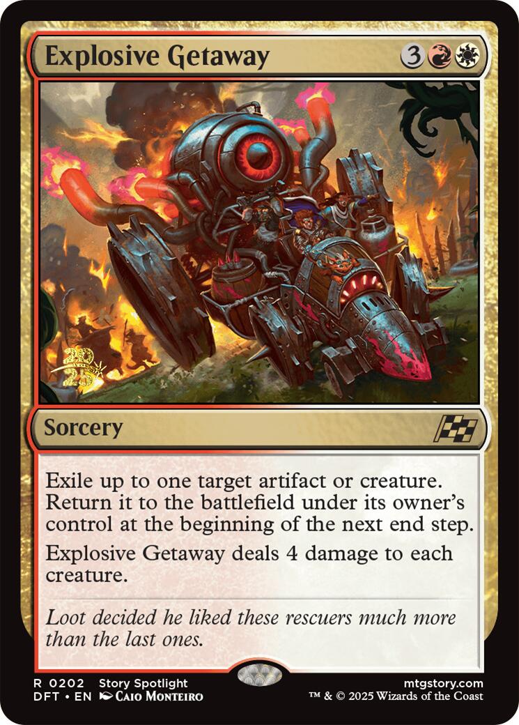 Explosive Getaway [Aetherdrift Prerelease Promos] | Lots Moore NSW