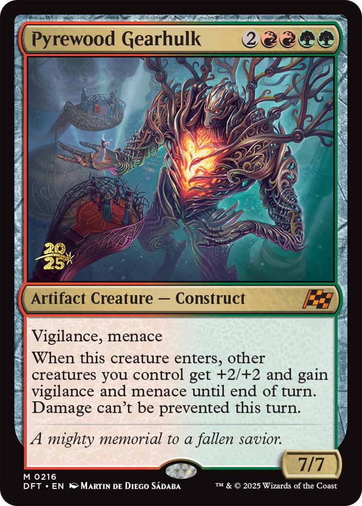 Pyrewood Gearhulk [Aetherdrift Prerelease Promos] | Lots Moore NSW
