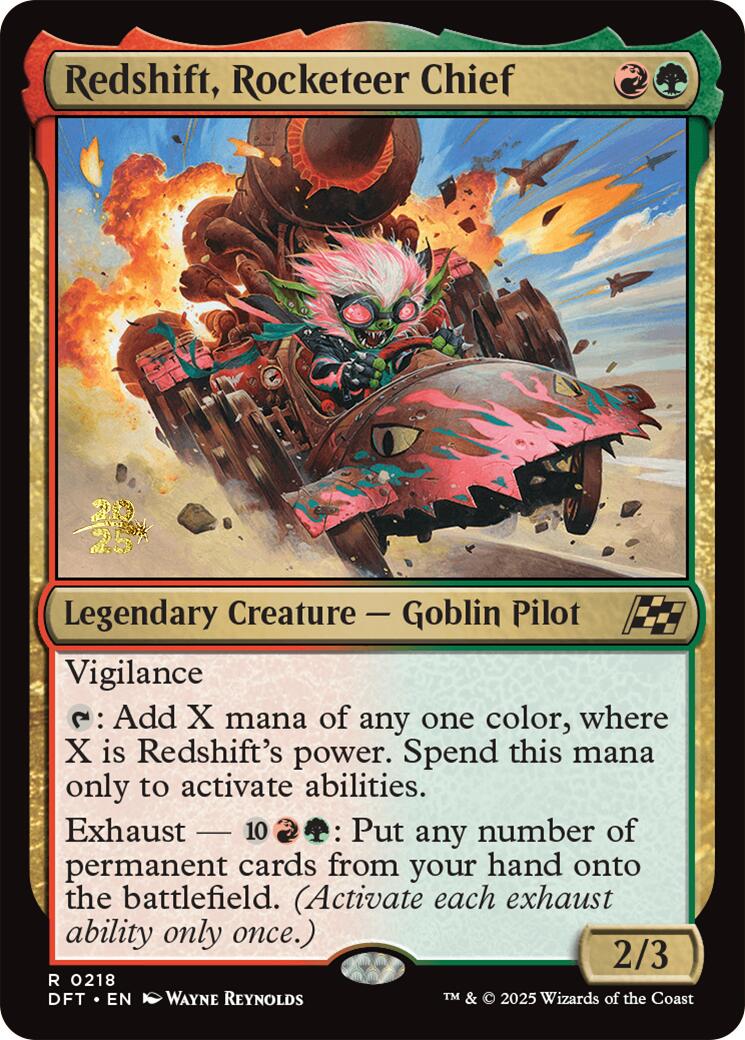 Redshift, Rocketeer Chief [Aetherdrift Prerelease Promos] | Lots Moore NSW