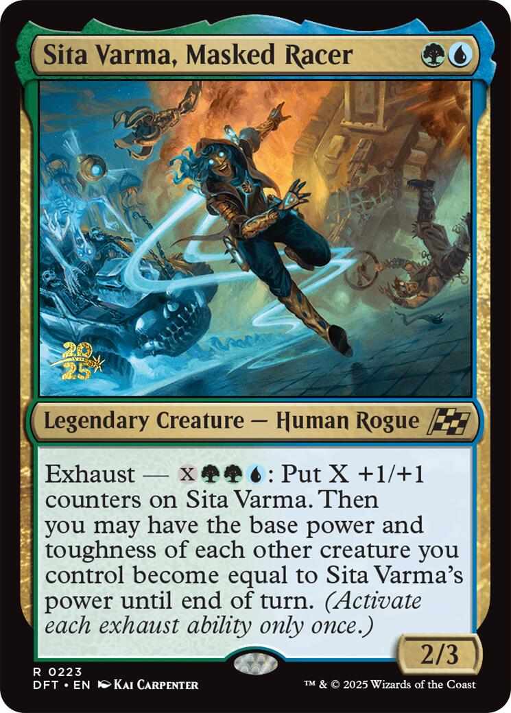 Sita Varma, Masked Racer [Aetherdrift Prerelease Promos] | Lots Moore NSW