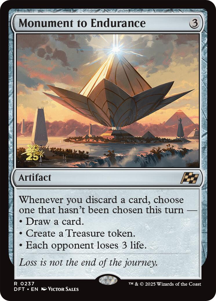 Monument to Endurance [Aetherdrift Prerelease Promos] | Lots Moore NSW