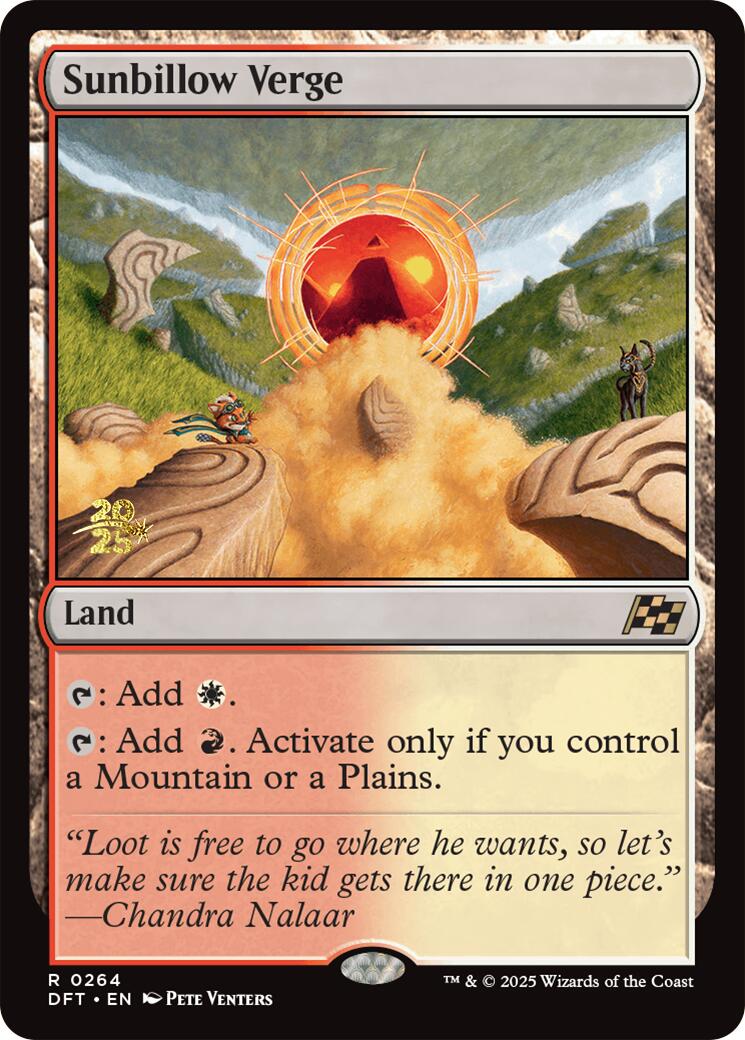 Sunbillow Verge [Aetherdrift Prerelease Promos] | Lots Moore NSW