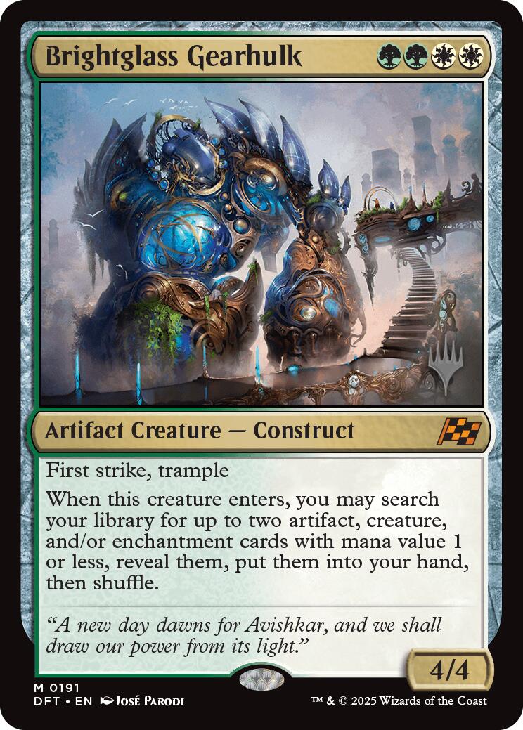 Brightglass Gearhulk (Promo Pack) [Aetherdrift Promos] | Lots Moore NSW